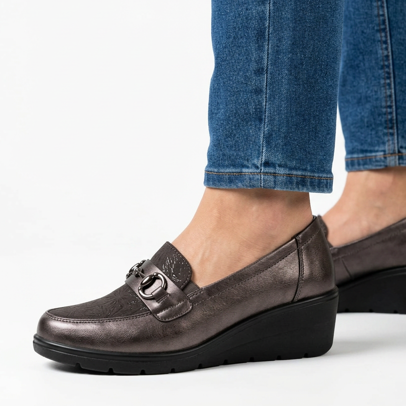 Metallic Accented Moccasins