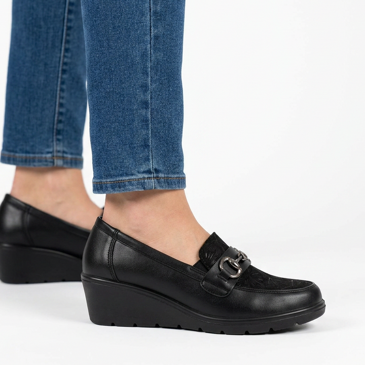 Metallic Accented Moccasins