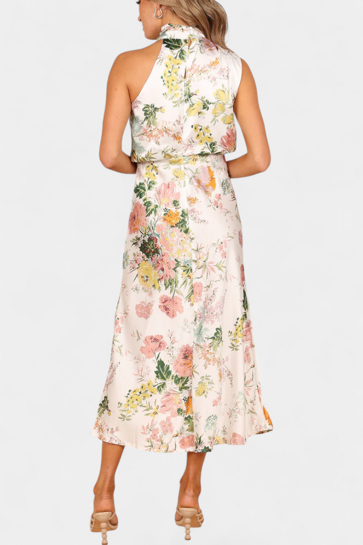Lisa | Maxi Floral Halter Dress