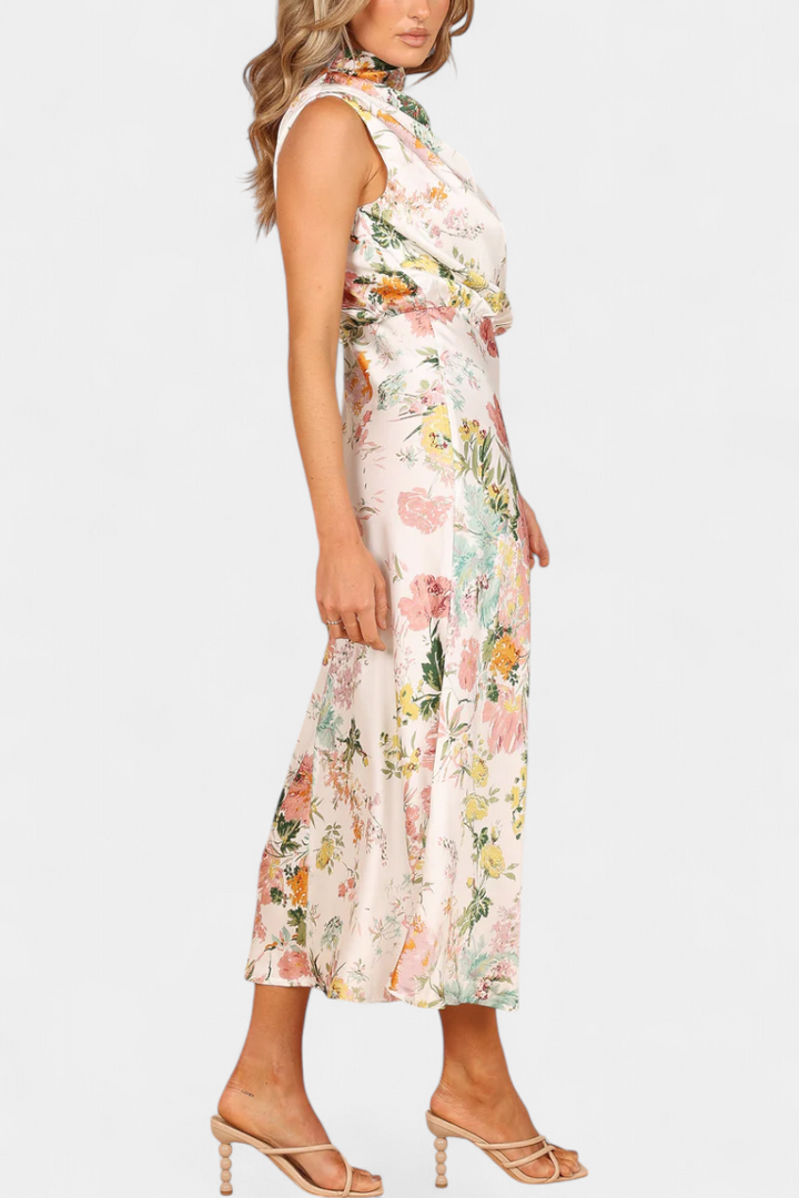 Lisa | Maxi Floral Halter Dress
