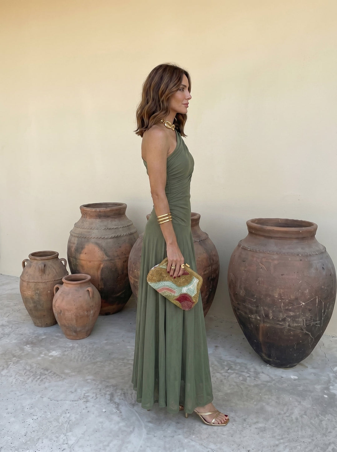 Silves - Long Dress Terracotta Toledo