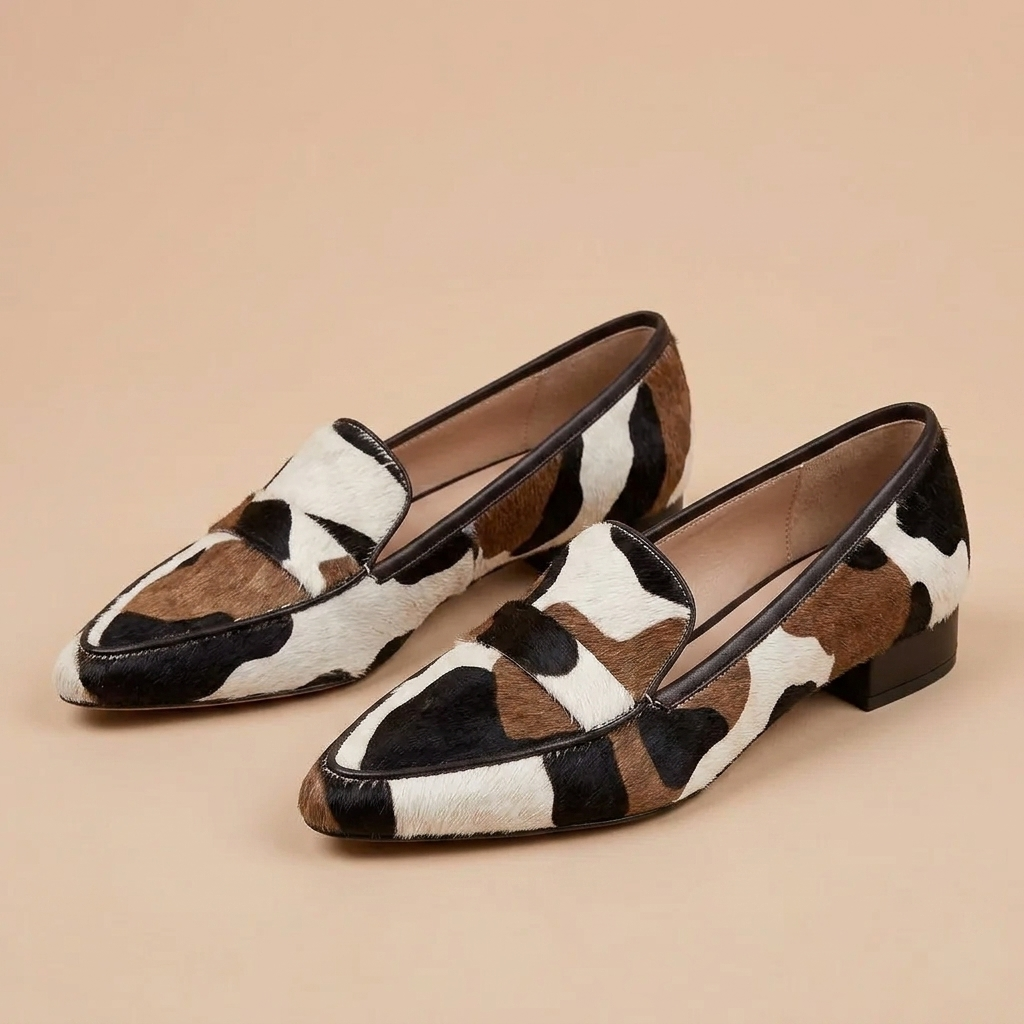 Rory | Chic Moccasins in Leather Print