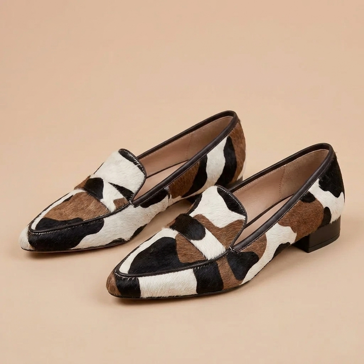 Rory | Chic Moccasins in Leather Print