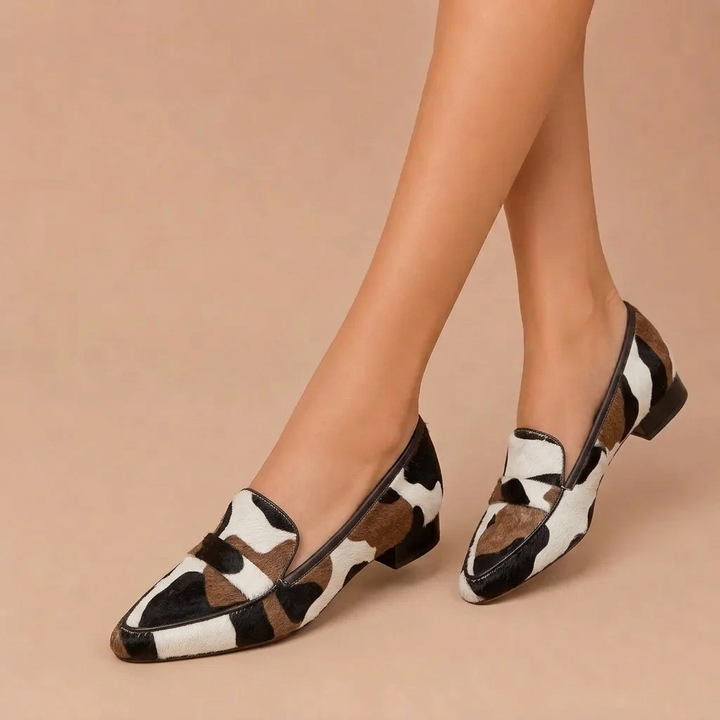 Rory | Chic Moccasins in Leather Print