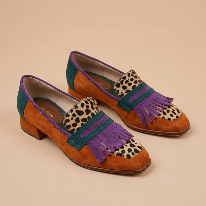 Fallon™ | Brown Leopard Print Moccasin