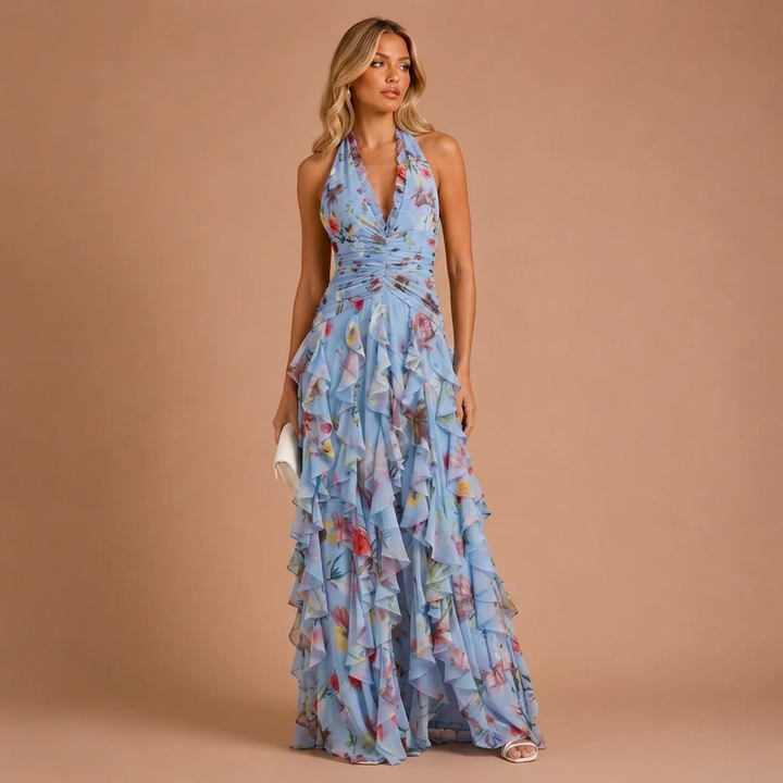Dora - Maxi Dress with Halter Neck