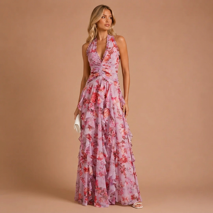 Dora - Maxi Dress with Halter Neck