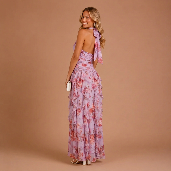 Dora - Maxi Dress with Halter Neck