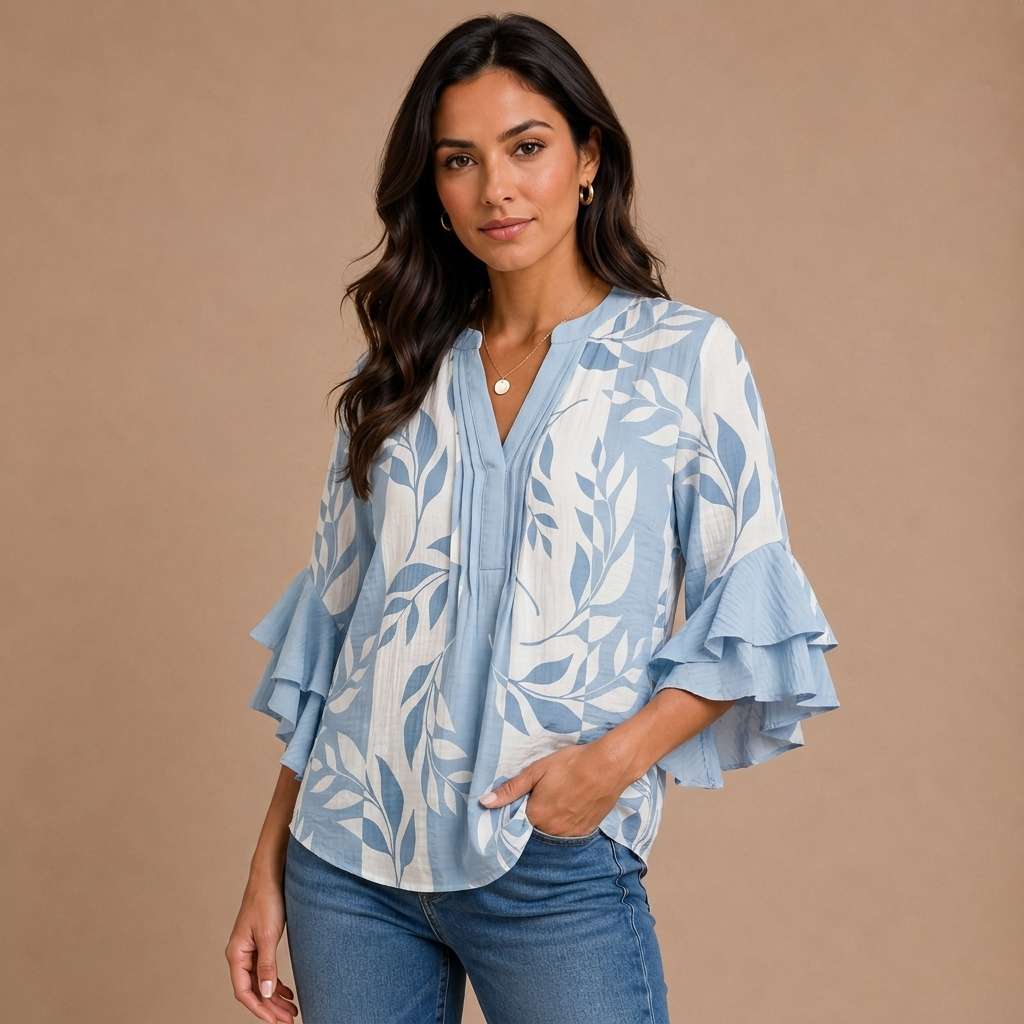 Agapi – Blouse with Leaves