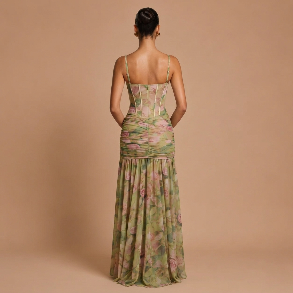 Isamara - Long Dress with Corset