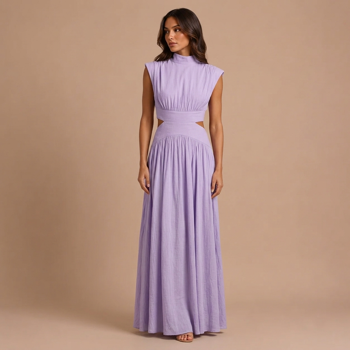 Maxi Sleeveless Dress with Open Details