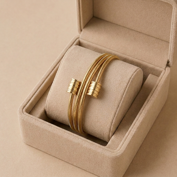 Gold Twister Bracelet