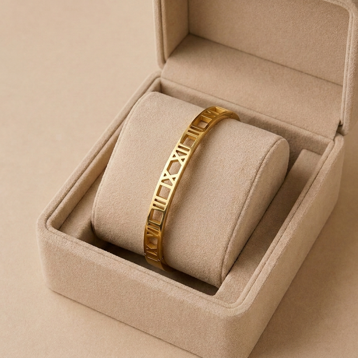 Gold Number Bracelet