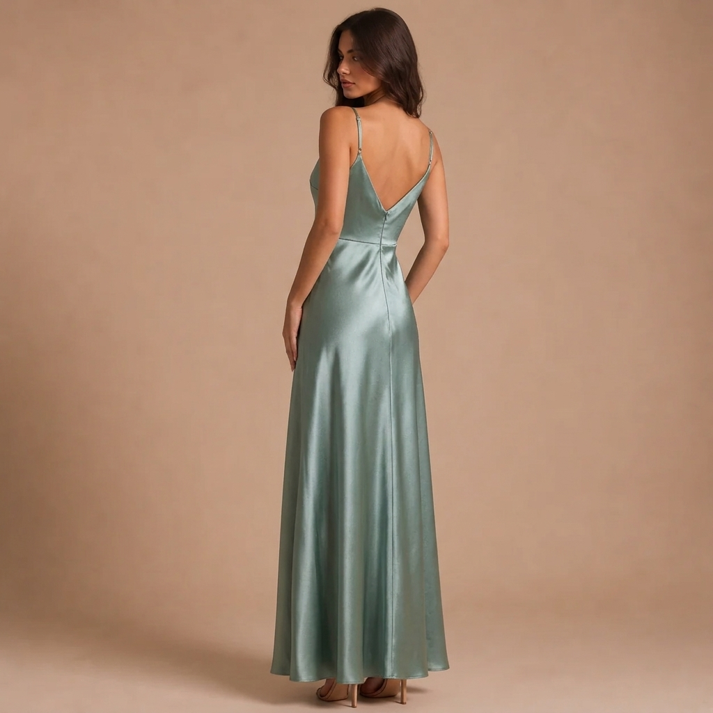 Lucia - Long Satin Dress