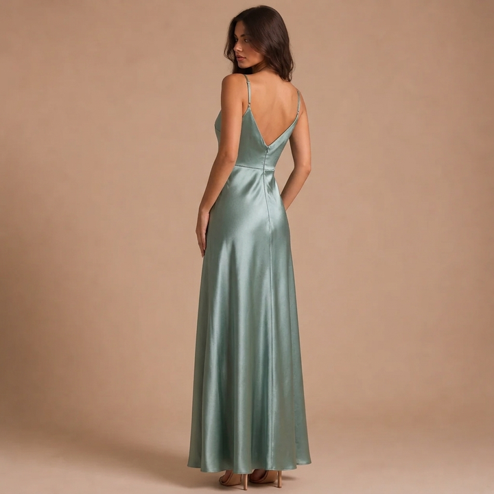 Lucia - Long Satin Dress