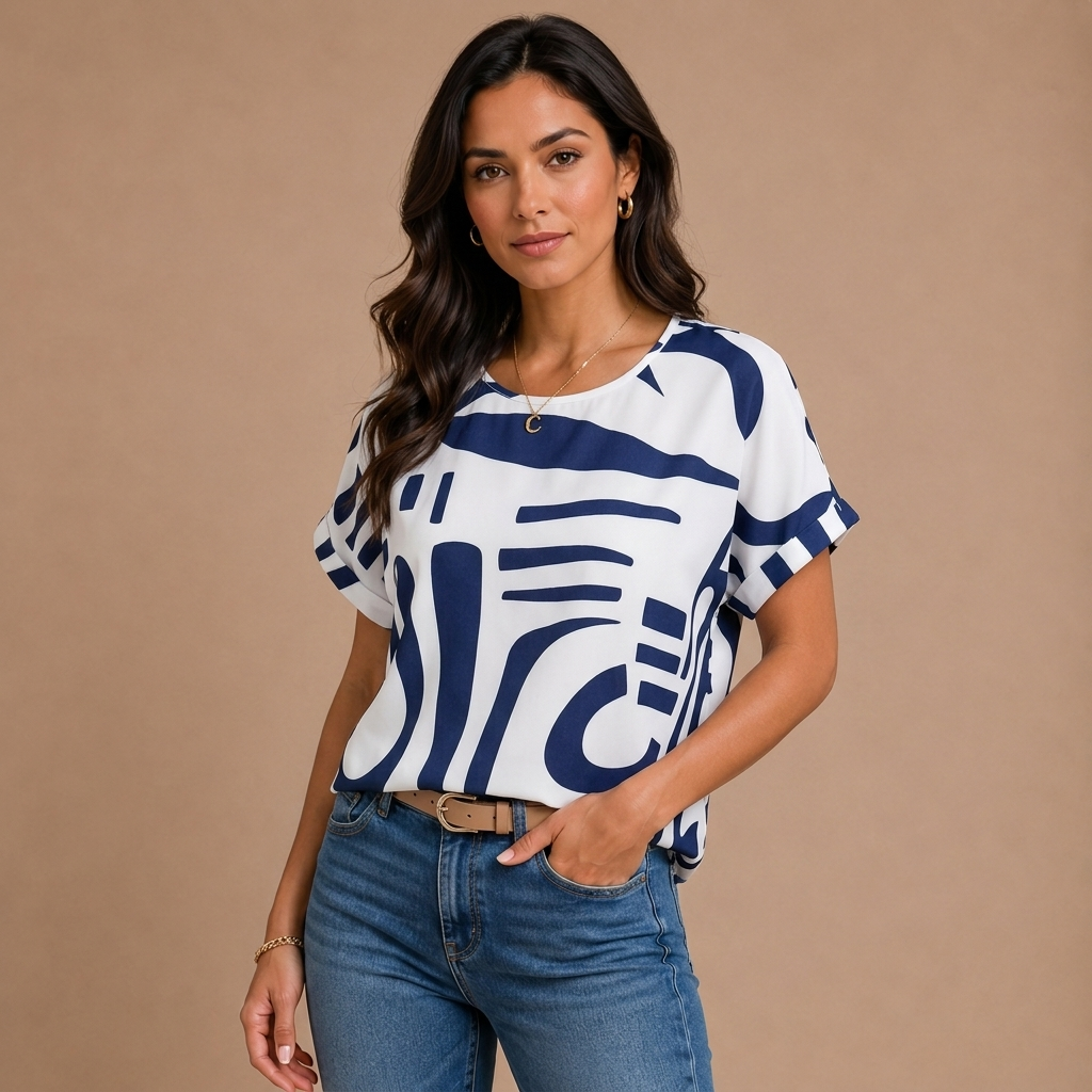 Ismene – T-shirt with Round Neck