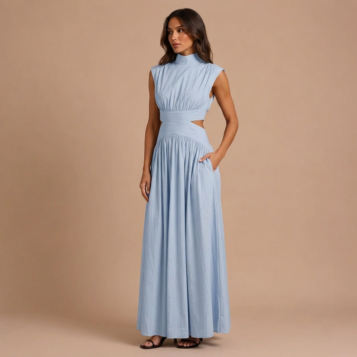 Maxi Sleeveless Dress with Open Details