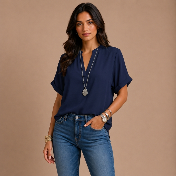 Deep Blue Blouse