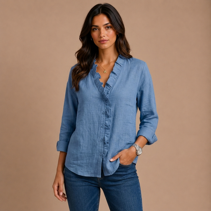 Elaine - Ruffle Blouse