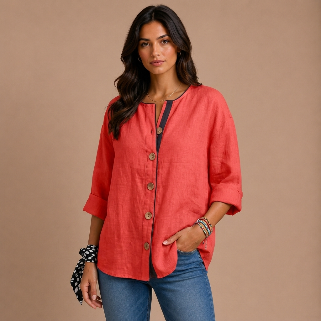 Casual Textured Blouse