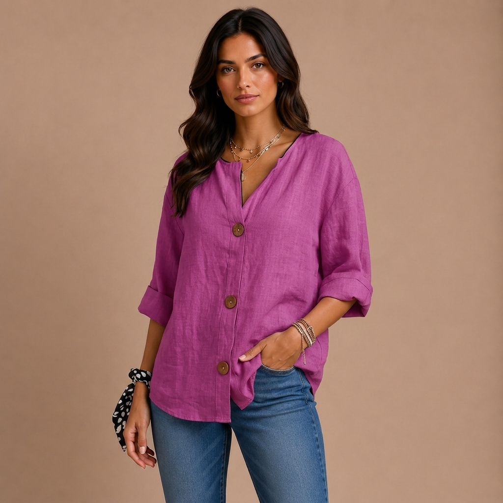 Casual Textured Blouse