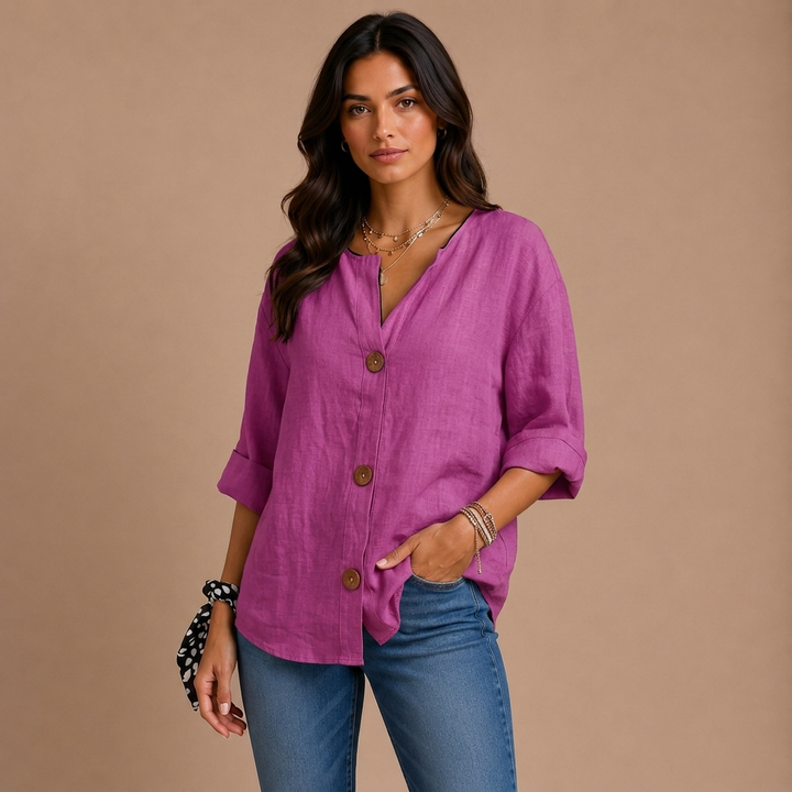 Casual Textured Blouse