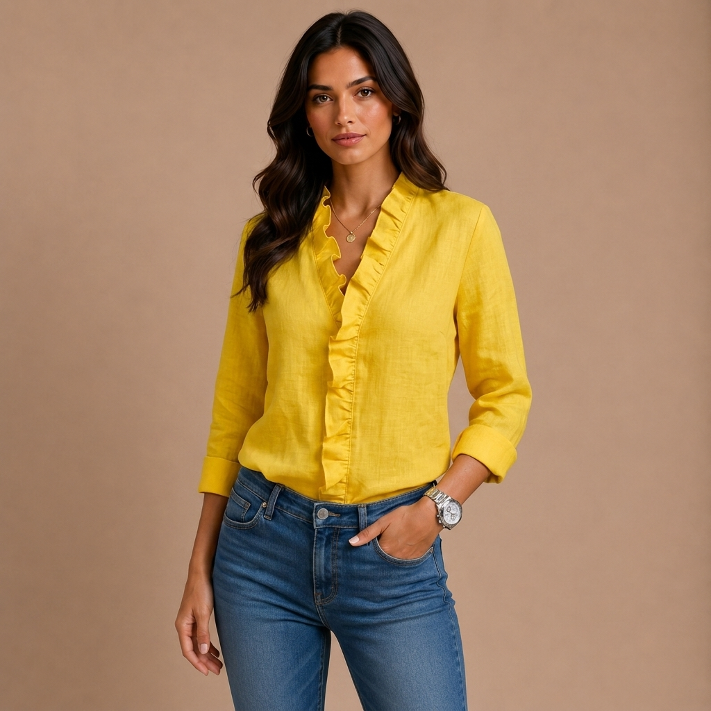 Elaine - Ruffle Blouse