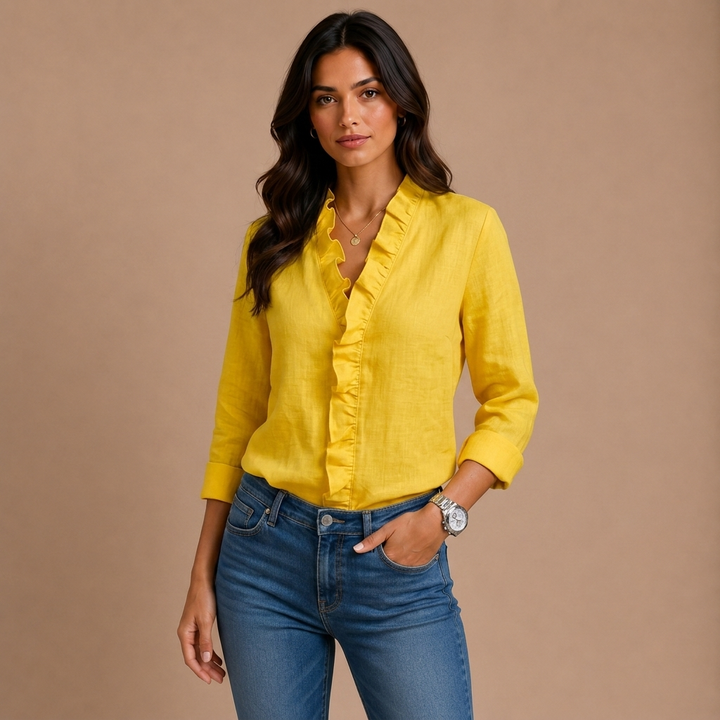 Elaine - Ruffle Blouse