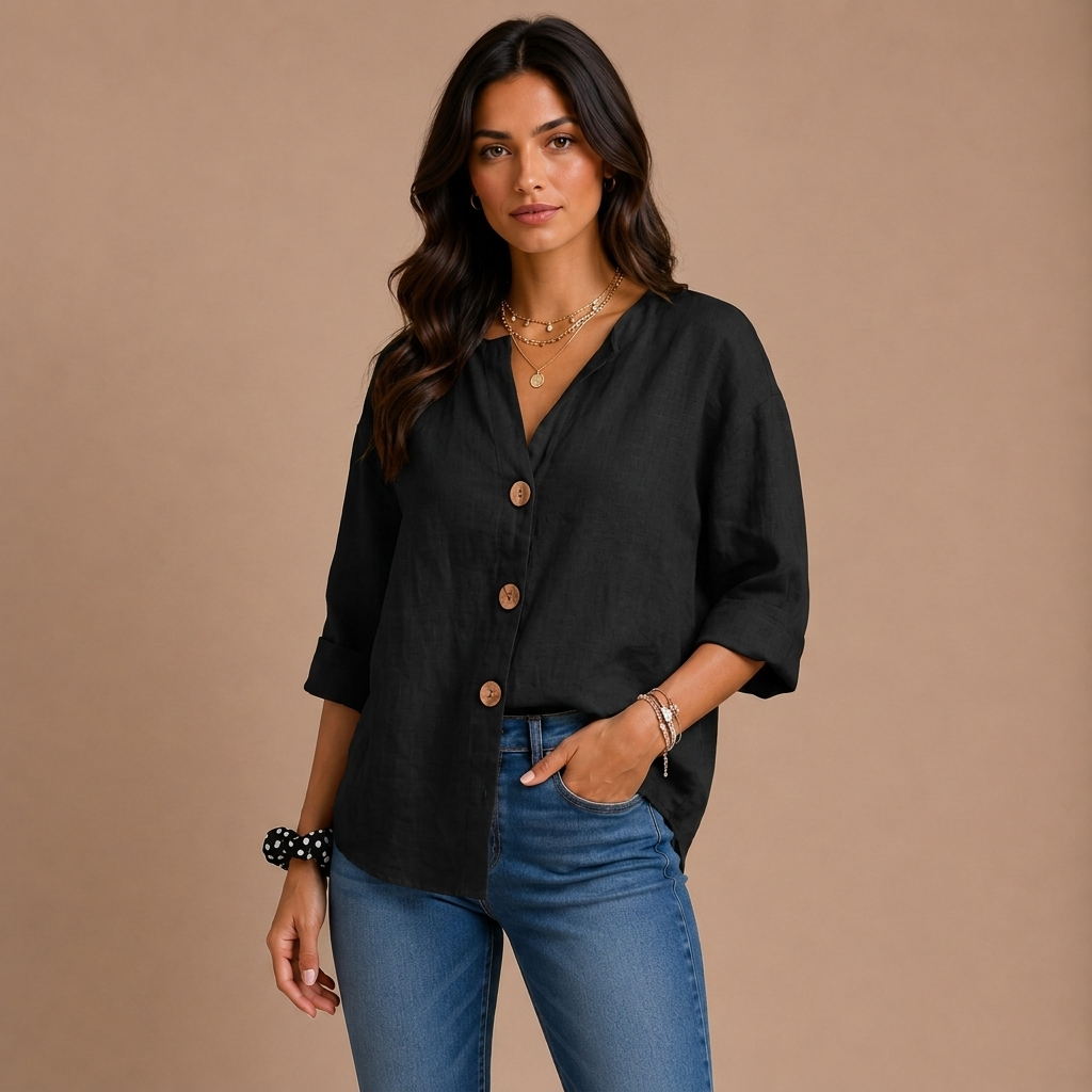Casual Textured Blouse