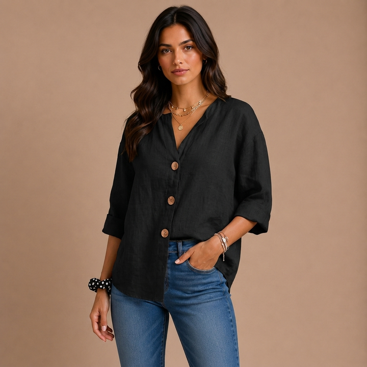 Casual Textured Blouse