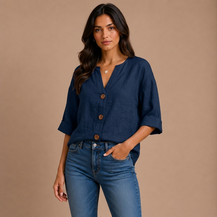 Casual Textured Blouse