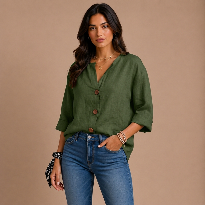 Casual Textured Blouse
