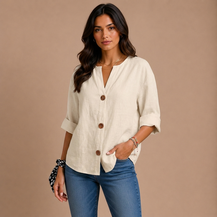 Casual Textured Blouse