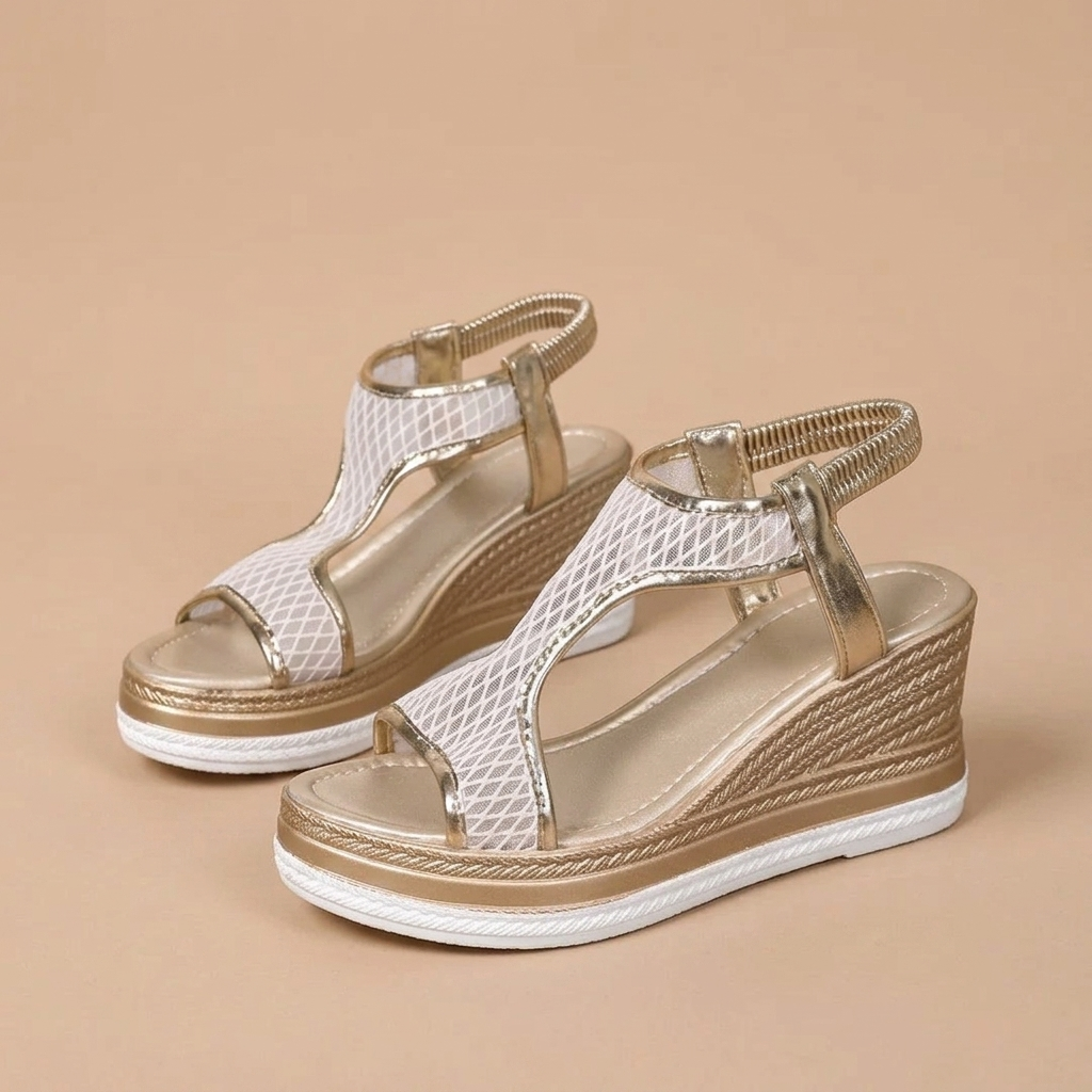 Electra – elegant orthopaedic sandals with a platform for women