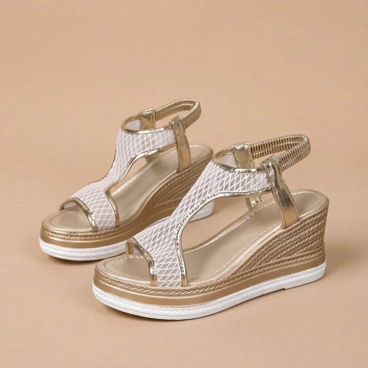 Electra – elegant orthopaedic sandals with a platform for women