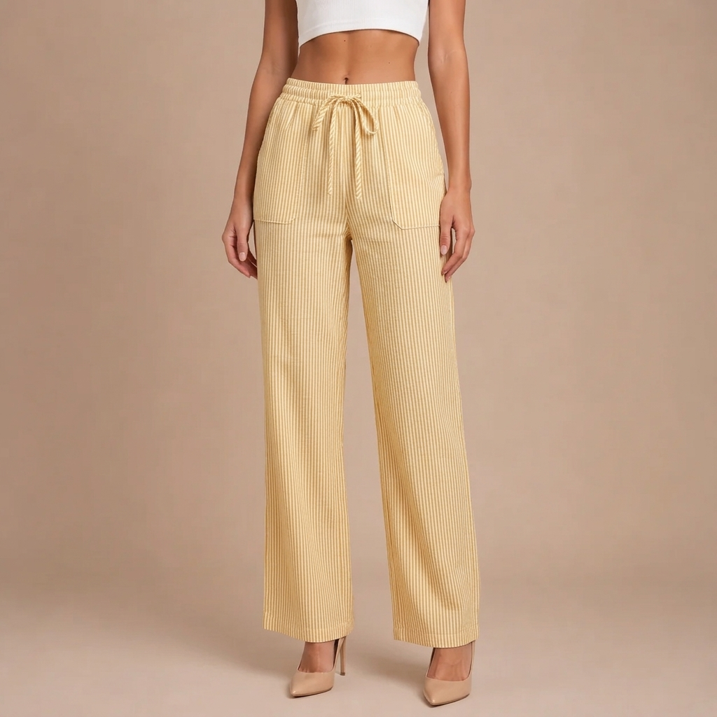 Dominique | Spacious and Comfortable Trousers with Elegant Details