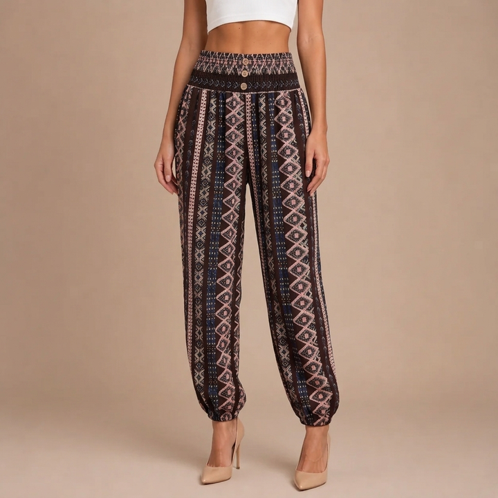 Trousers with Folkloric Design
