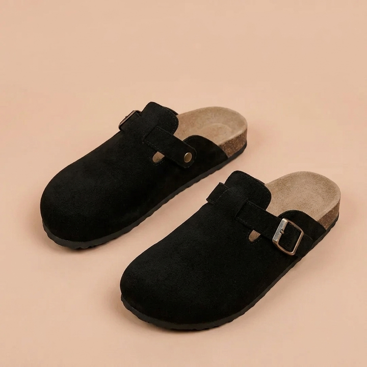 Loukia - anatomical sandals made of suede leather