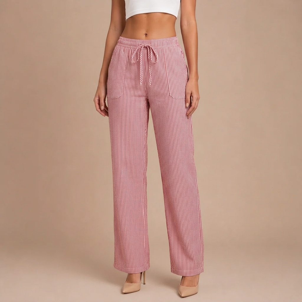 Dominique | Spacious and Comfortable Trousers with Elegant Details