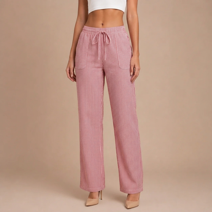Dominique | Spacious and Comfortable Trousers with Elegant Details