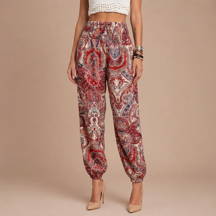 Trousers with Folkloric Design