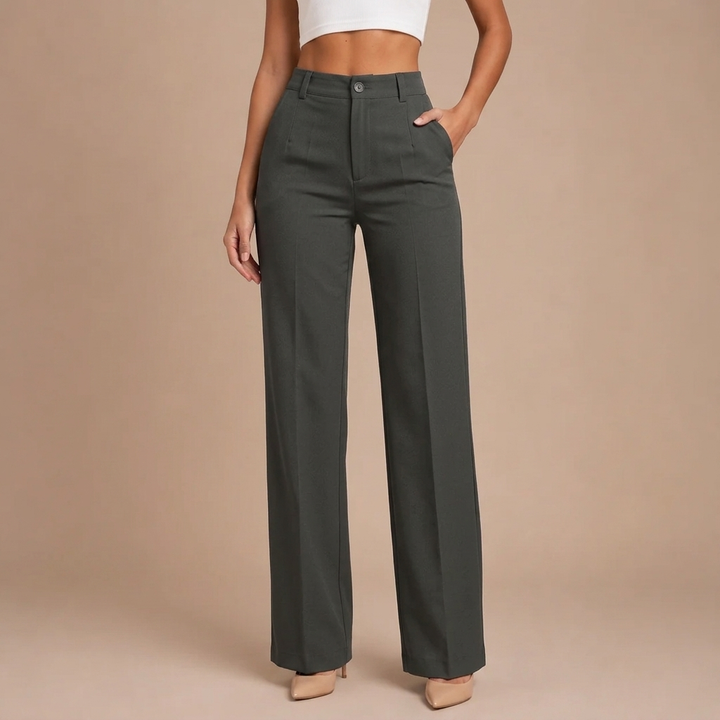 Elaine - Elegant High-Waisted Trousers