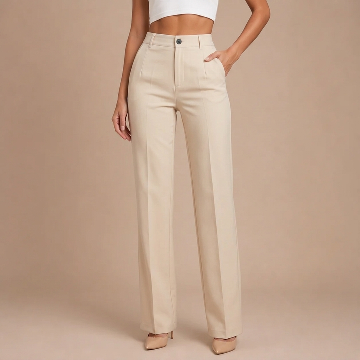 Elaine - Elegant High-Waisted Trousers