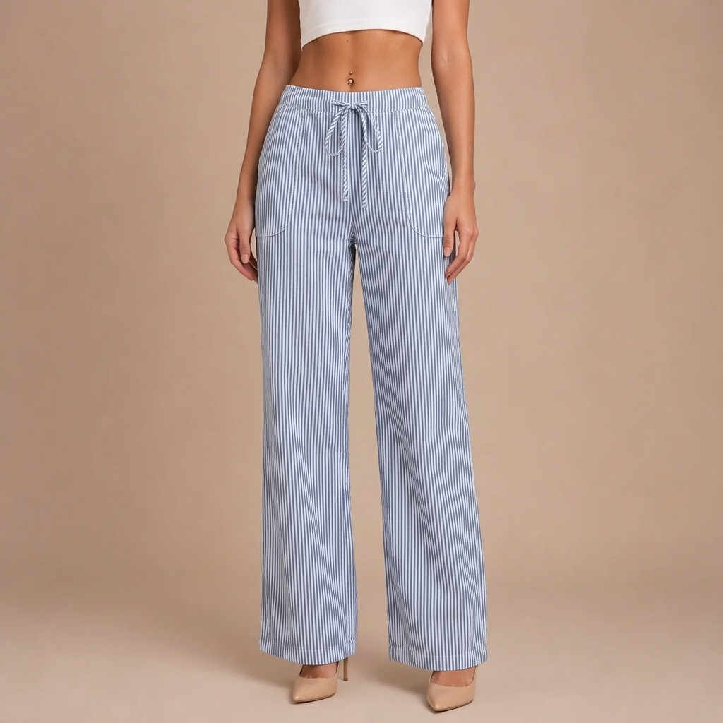 Dominique | Spacious and Comfortable Trousers with Elegant Details