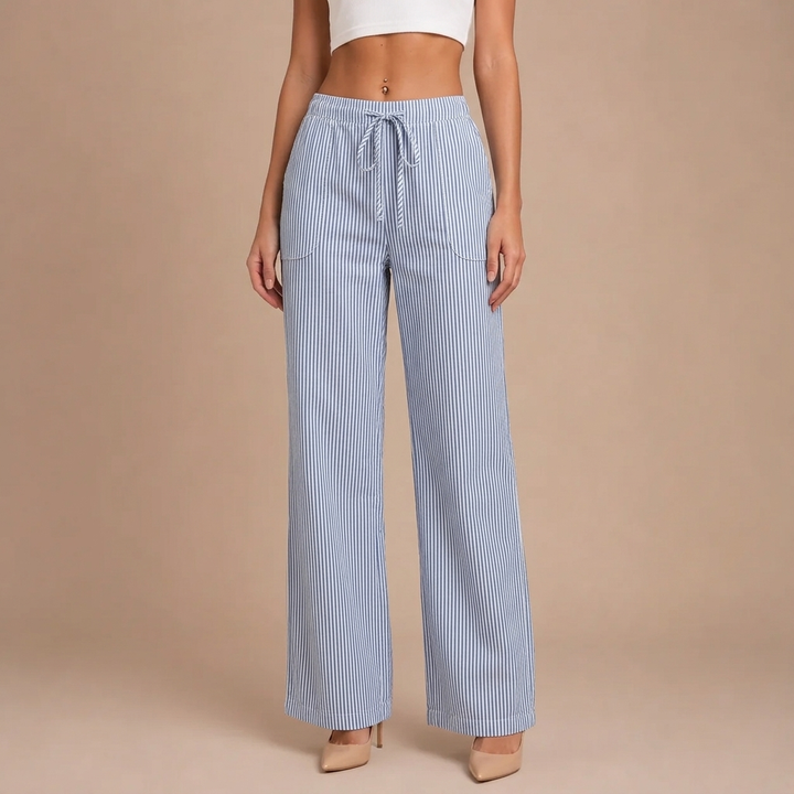 Dominique | Spacious and Comfortable Trousers with Elegant Details