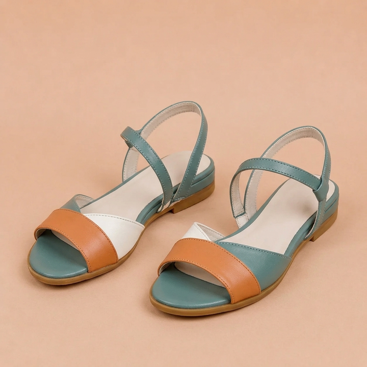 Colora - Sandals with Ankle Strap in Colourful Design