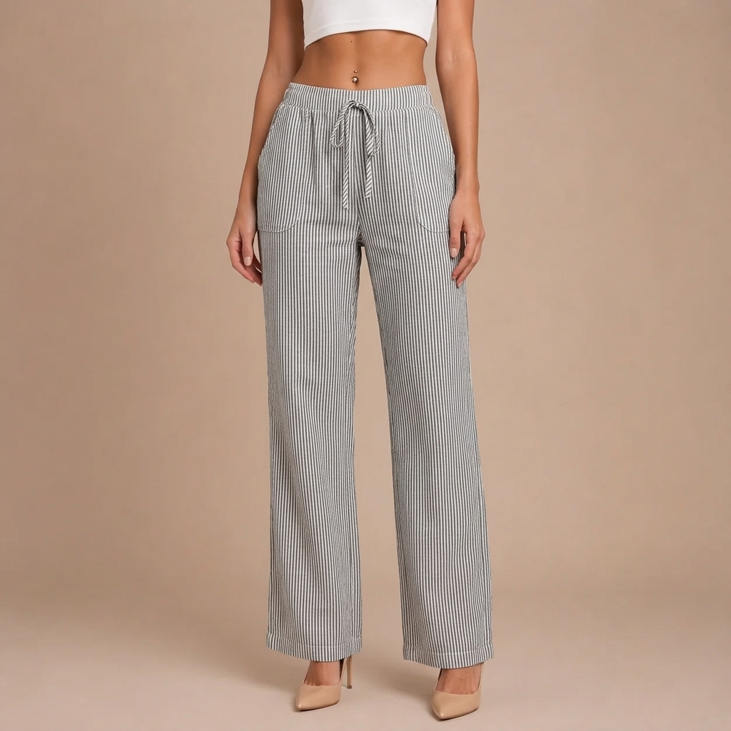 Dominique | Spacious and Comfortable Trousers with Elegant Details