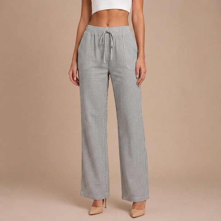 Dominique | Spacious and Comfortable Trousers with Elegant Details