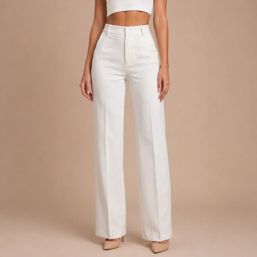 Elaine - Elegant High-Waisted Trousers