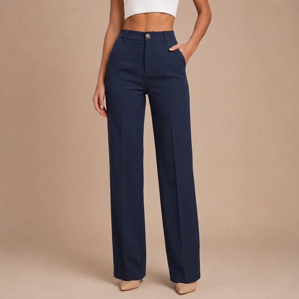 Elaine - Elegant High-Waisted Trousers